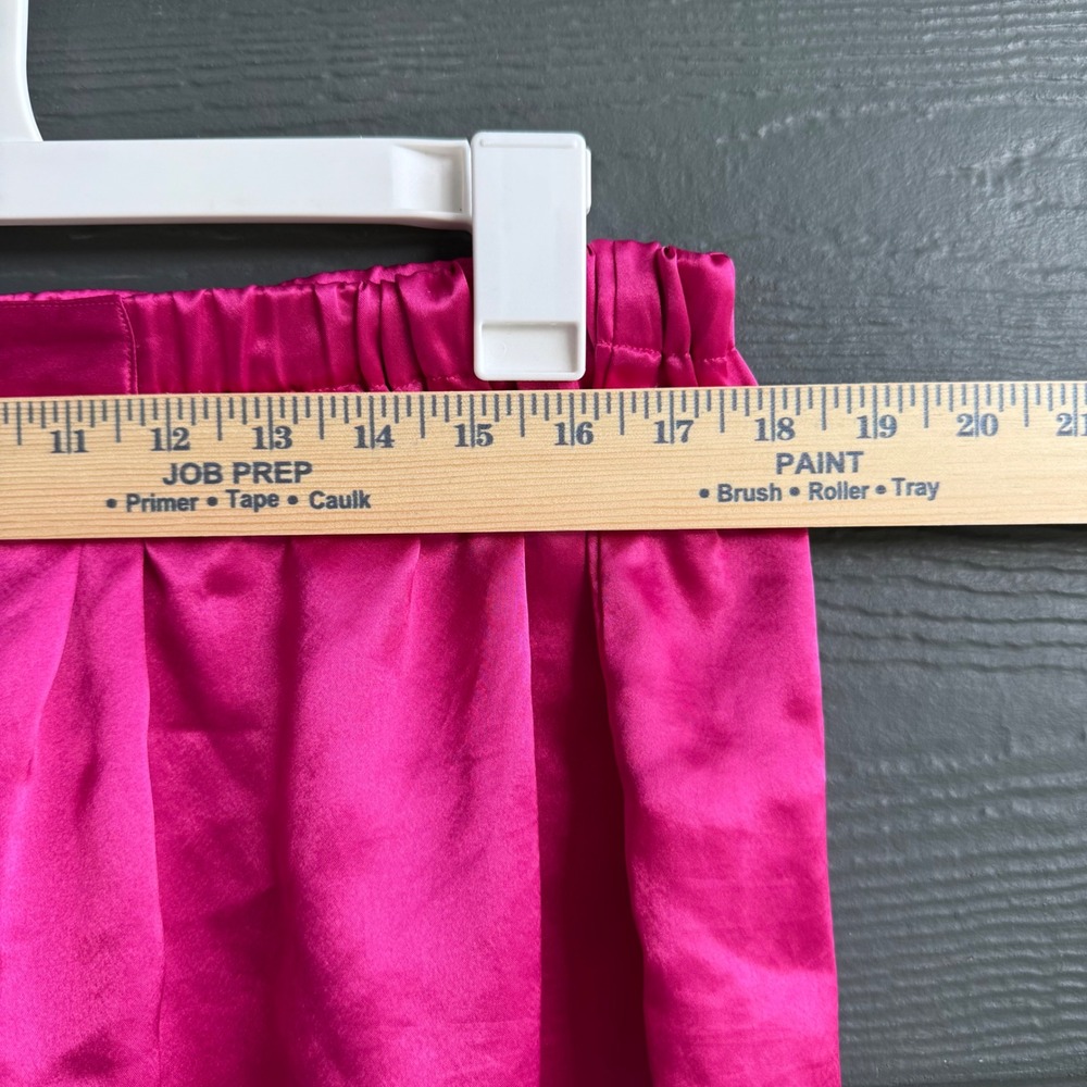 Vintage Victoria's Secret Floral Satin Pajama Set Hot Pink Medium - Picture 13 of 16